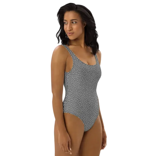 Ink Drift on a One-Piece Swimsuit