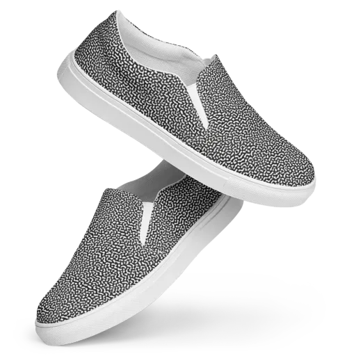 Ink Drift on a Women's Slip-On Canvas Shoes
