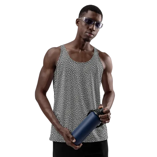 Ink Drift on a Men's Tank Top