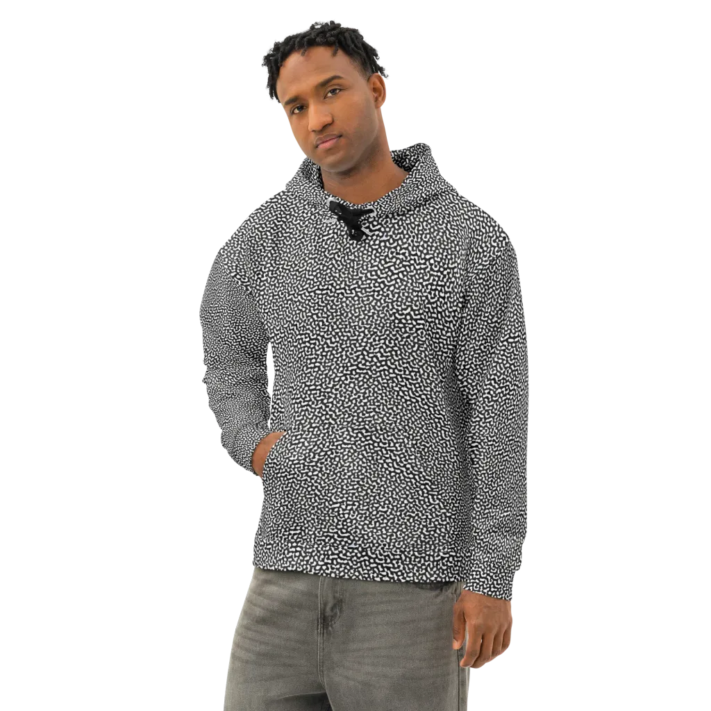 Ink Drift on Cotton Hoodie — Left Front