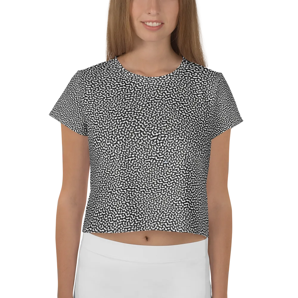 Ink Drift on Crop Tee — Front