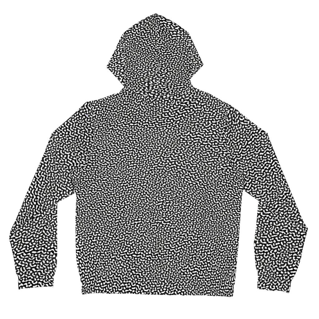 Ink Drift on Women's Full-Zip Hoodie — Back