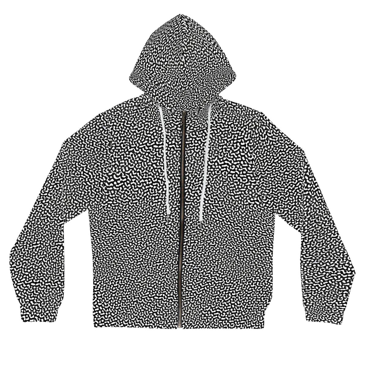 Ink Drift on Women's Full-Zip Hoodie — Front