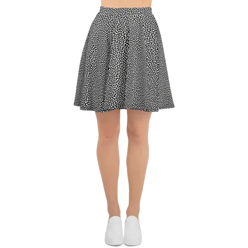 Ink Drift on a Skater Skirt
