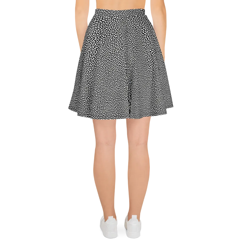 Ink Drift on Skater Skirt — Back