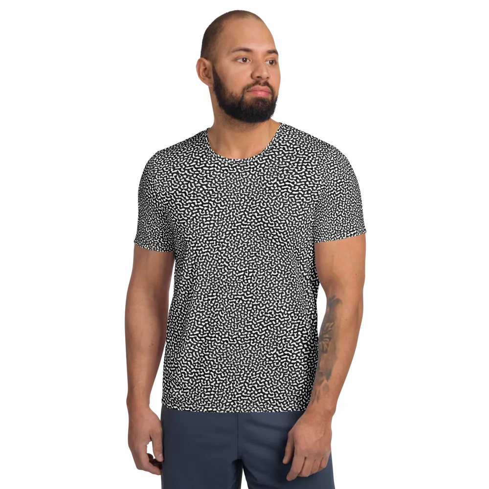 Ink Drift on Men's Athletic T-Shirt — Front