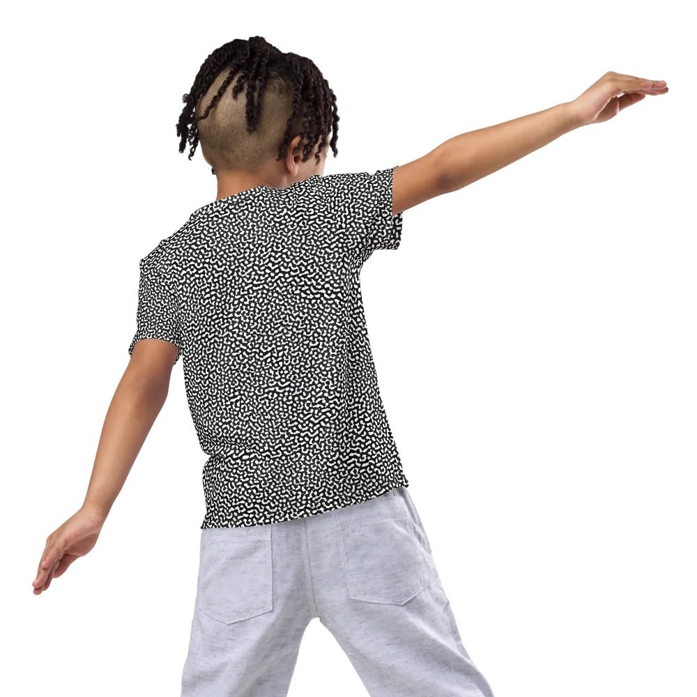 Ink Drift on Kids Crew Neck T-Shirt — Back