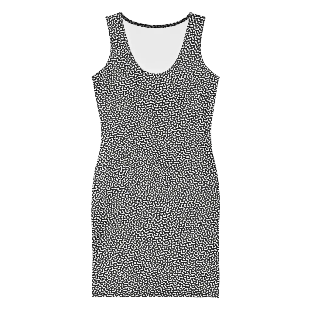 Ink Drift on Bodycon Dress — Front