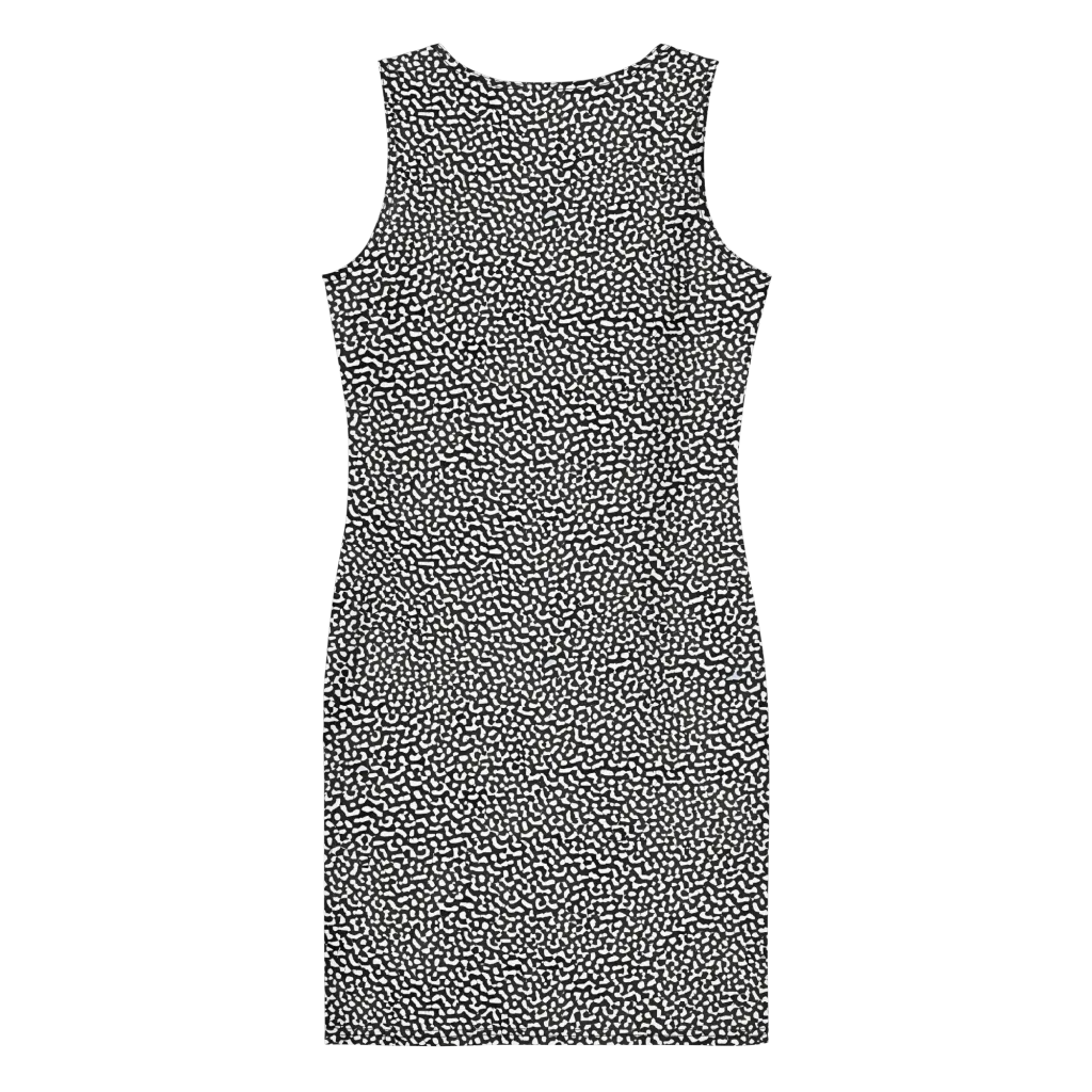 Ink Drift on Bodycon Dress — Back