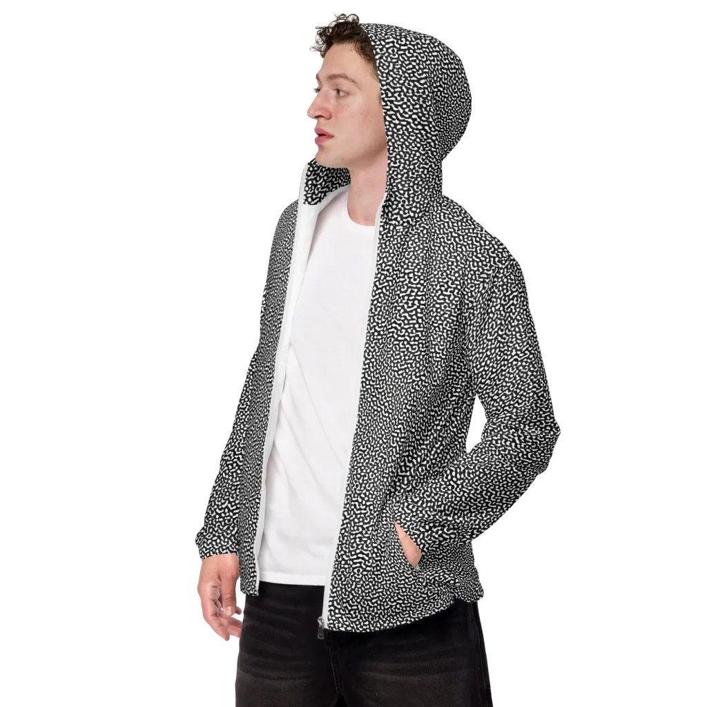 Ink Drift on Men's Windbreaker — Left Front