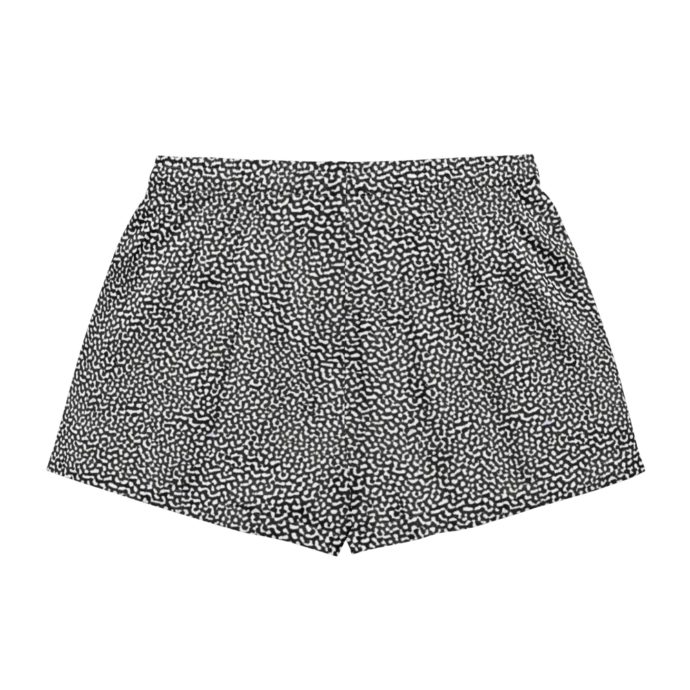 Ink Drift on Women's Pajama Shorts — Back