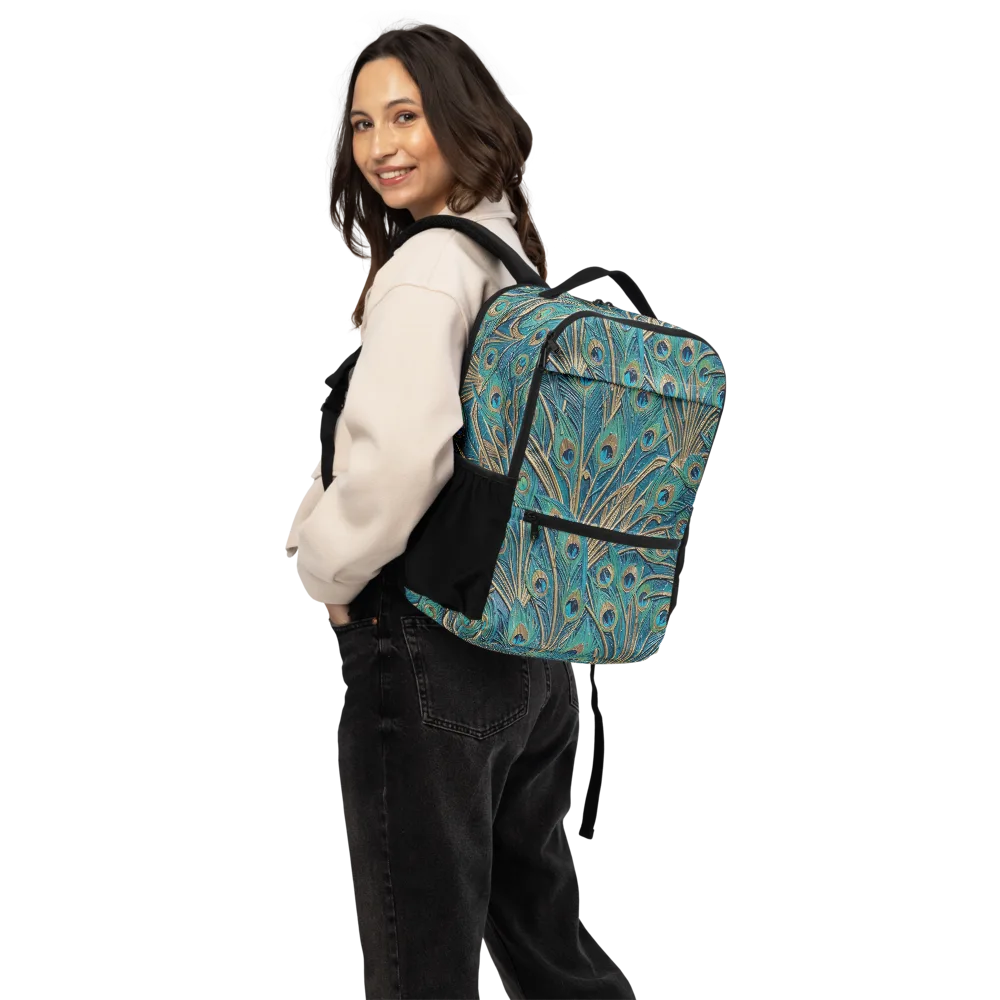 Peacock Treasury on Utility Backpack — Back