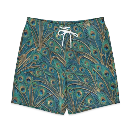 Peacock Treasury on a Men's Board Shorts