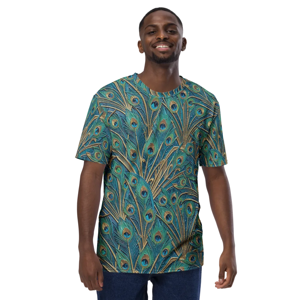 Peacock Treasury on Men's Crew Neck T-Shirt — Front