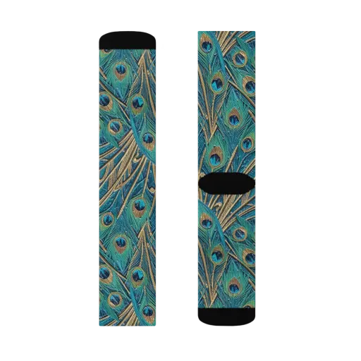 Peacock Treasury on a Socks