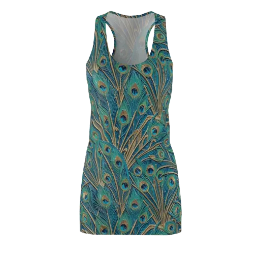Peacock Treasury on a Racerback Dress
