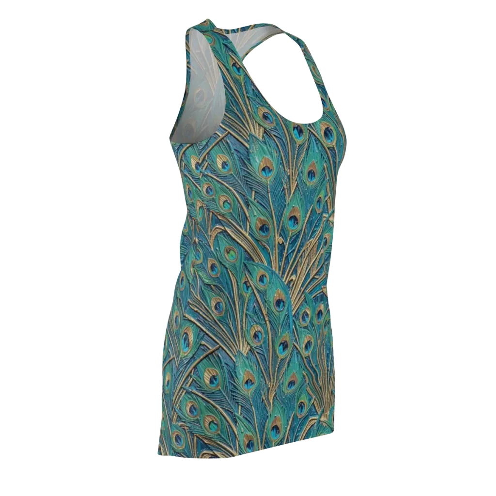 Peacock Treasury on Racerback Dress — Front Side