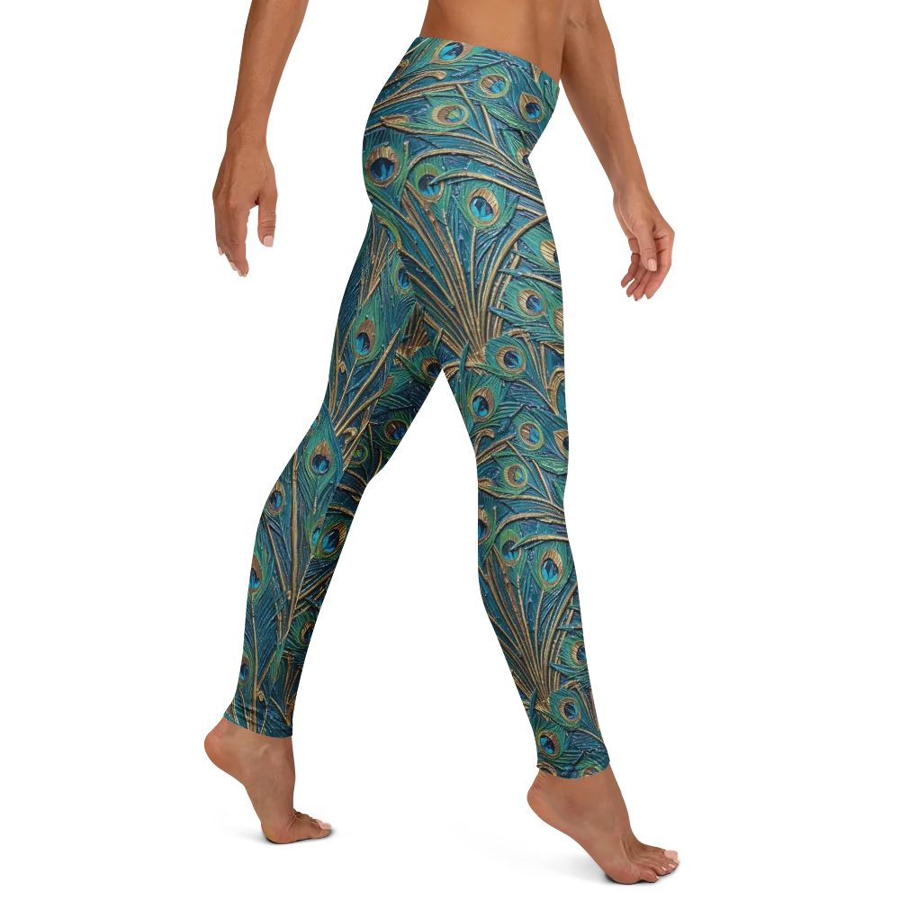 Peacock Treasury on Leggings — Right