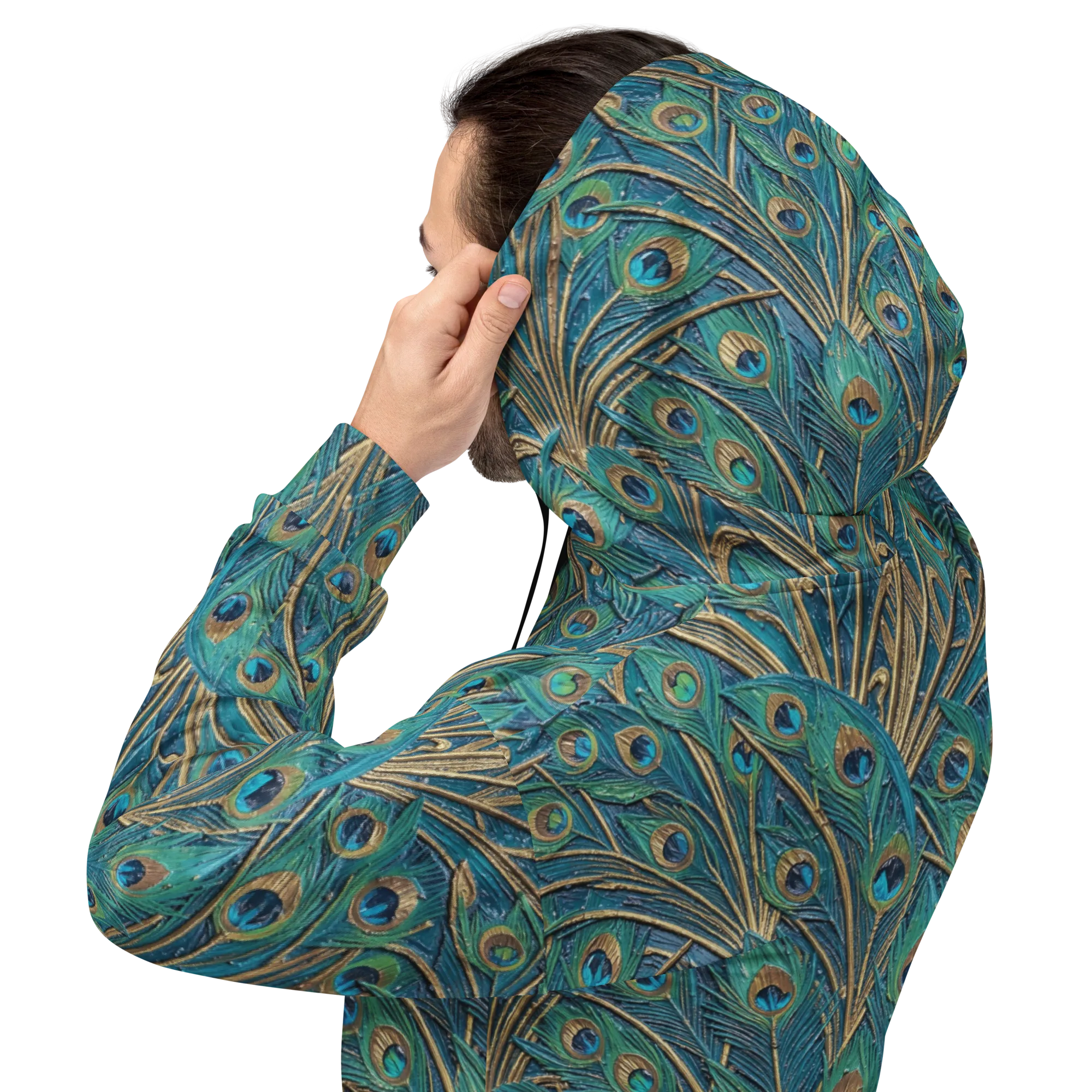 Peacock Treasury on Hoodie — Back