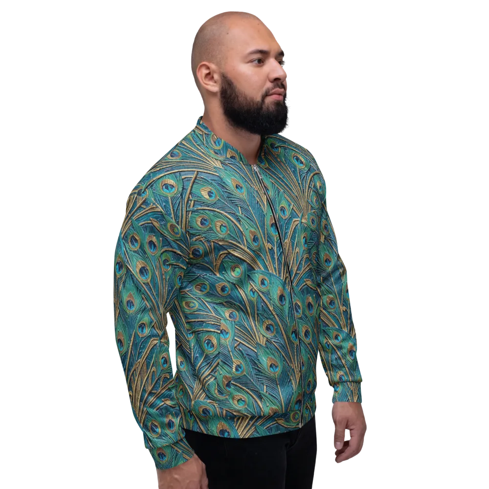 Peacock Treasury on Bomber Jacket — Right