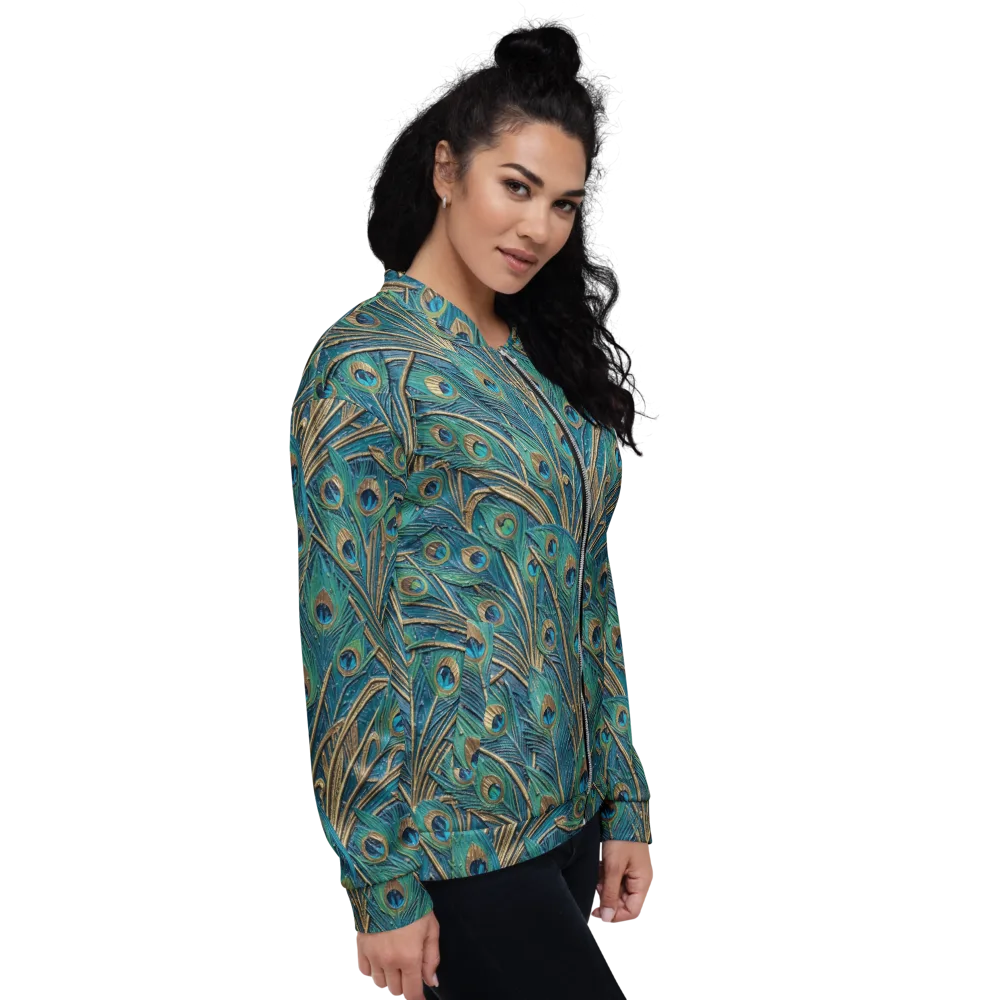Peacock Treasury on Bomber Jacket — Right