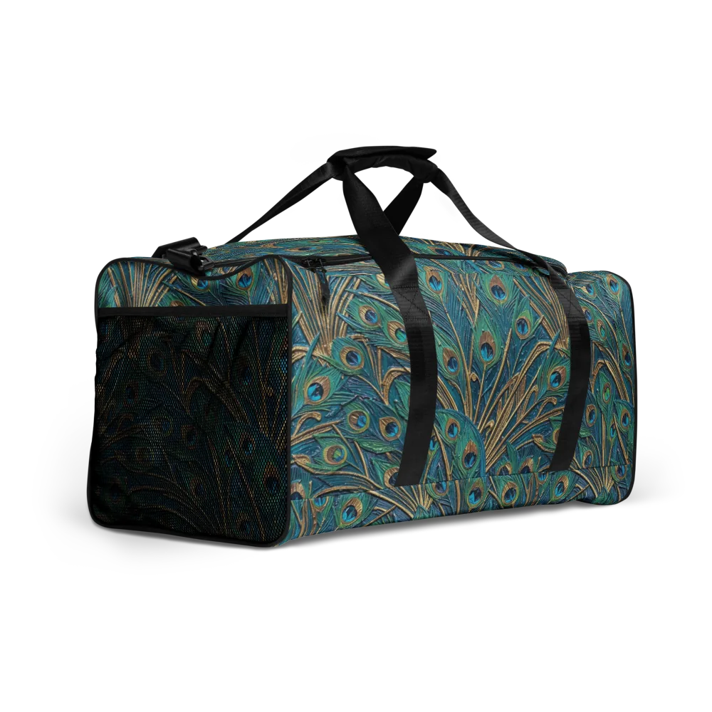 Peacock Treasury on Duffle Bag — Right Front