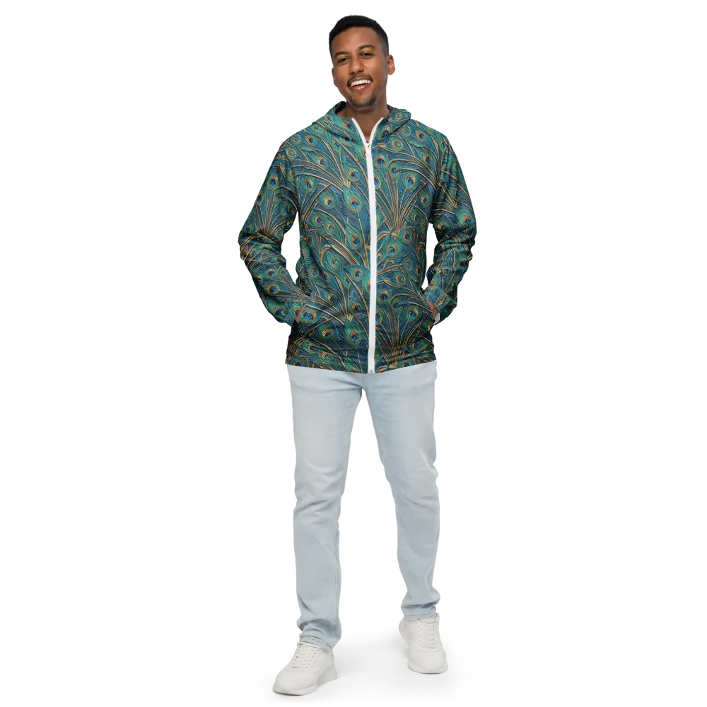 Peacock Treasury on Men's Windbreaker — Front