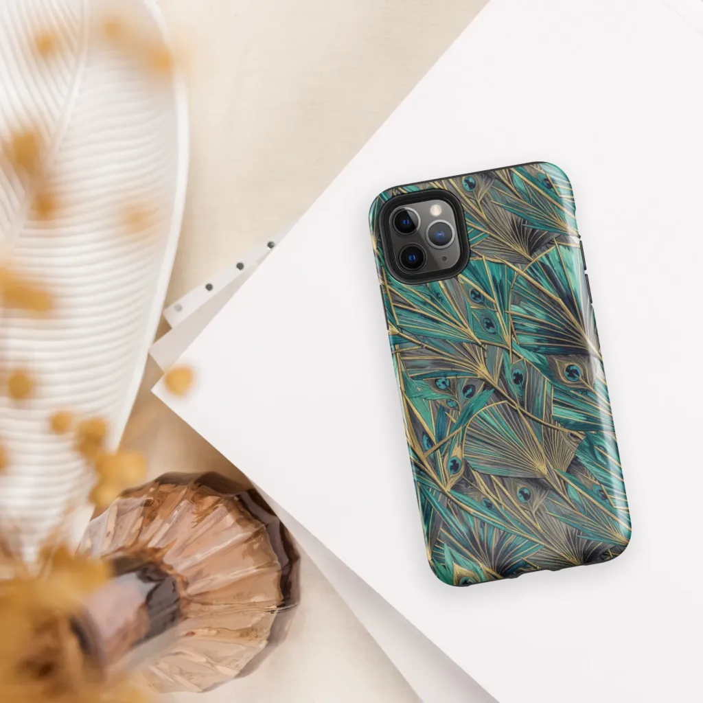 Peacock Tapestry on Tough Case for iPhone® — Front