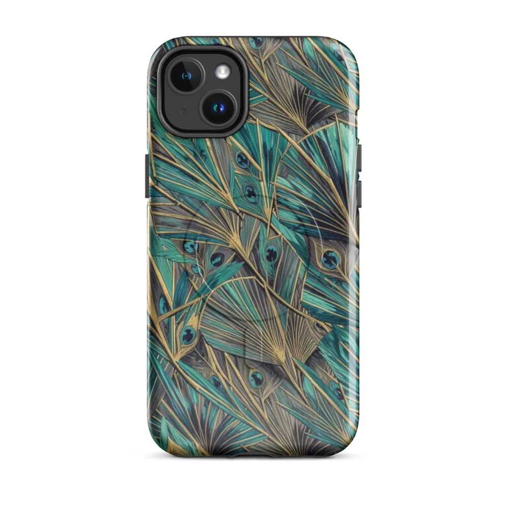 Peacock Tapestry on MagSafe Tough Case for iPhone® — Front