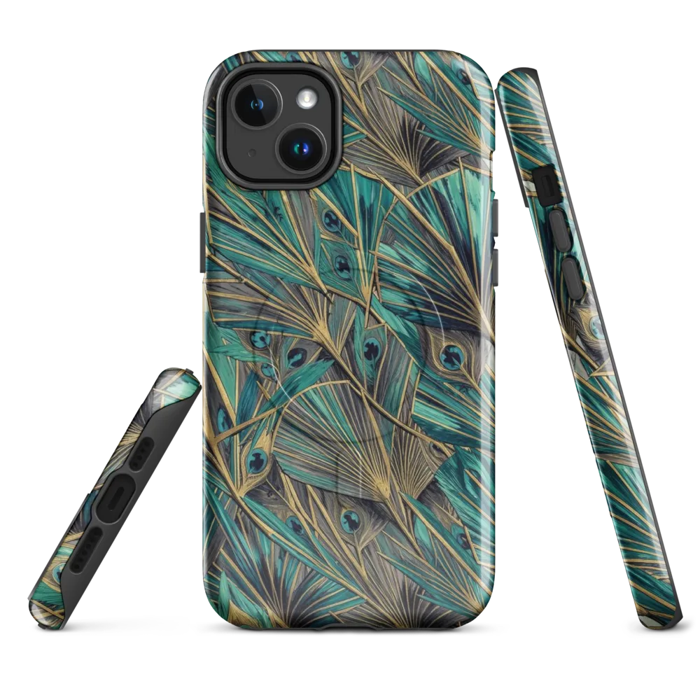 Peacock Tapestry on MagSafe Tough Case for iPhone® — Front