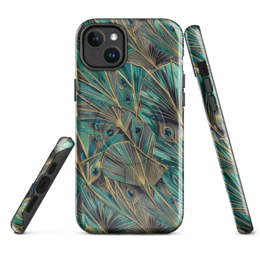 Peacock Tapestry on a MagSafe Tough Case for iPhone®