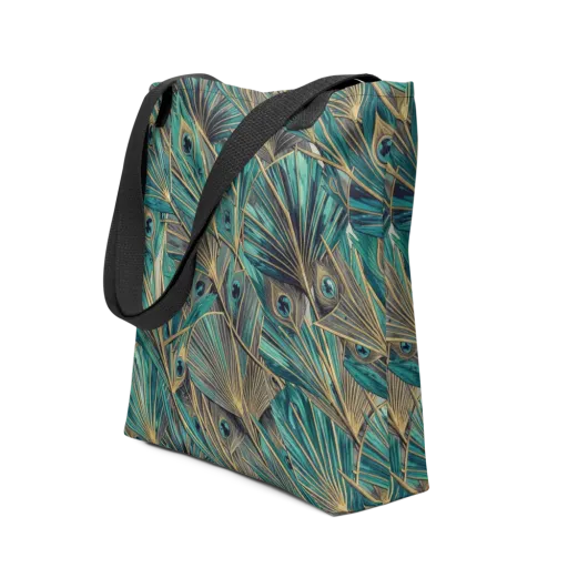 Peacock Tapestry on a Tote Bag