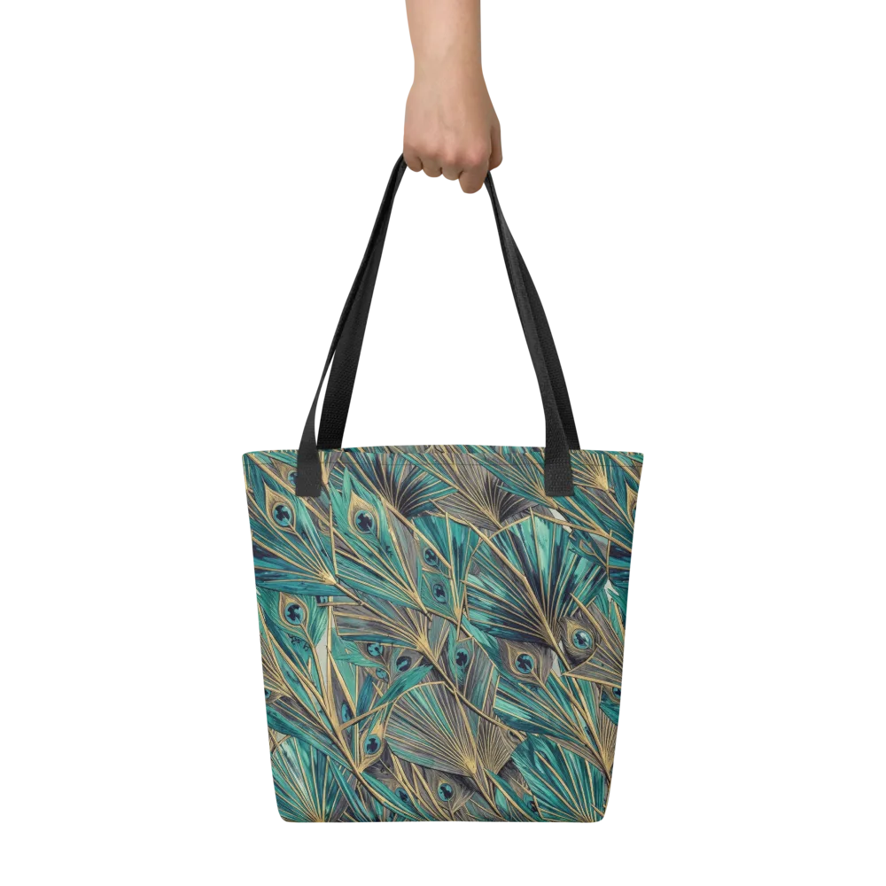 Peacock Tapestry on Tote Bag — Front