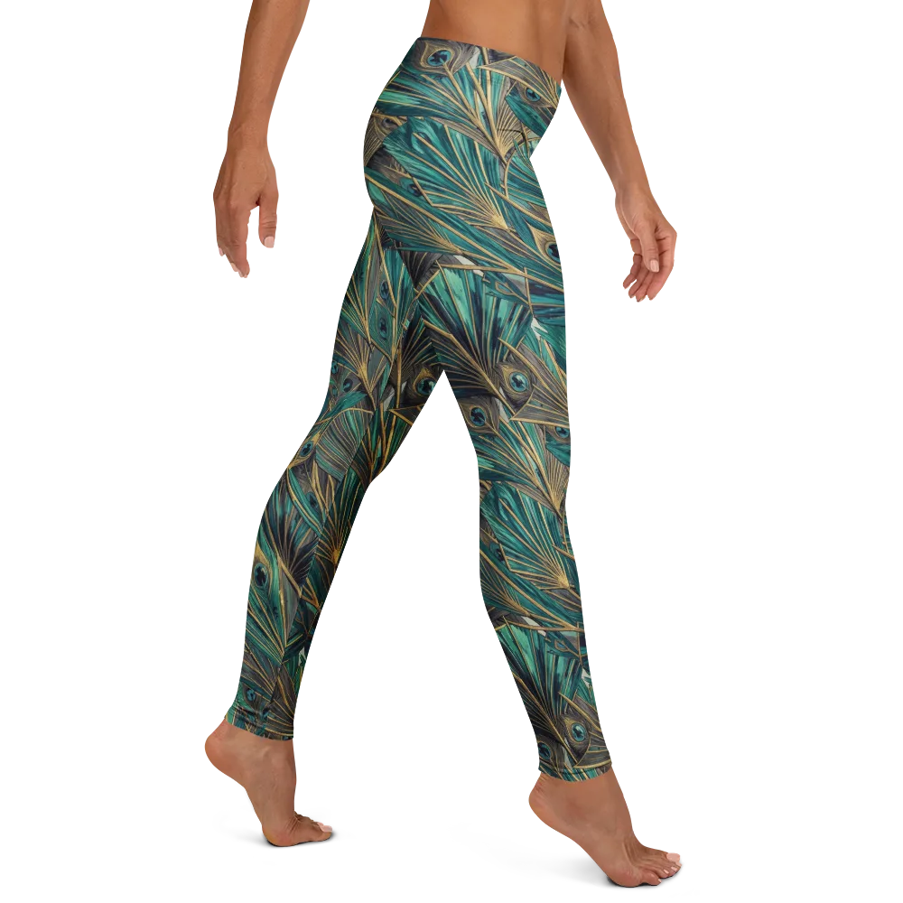 Peacock Tapestry on Leggings — Right