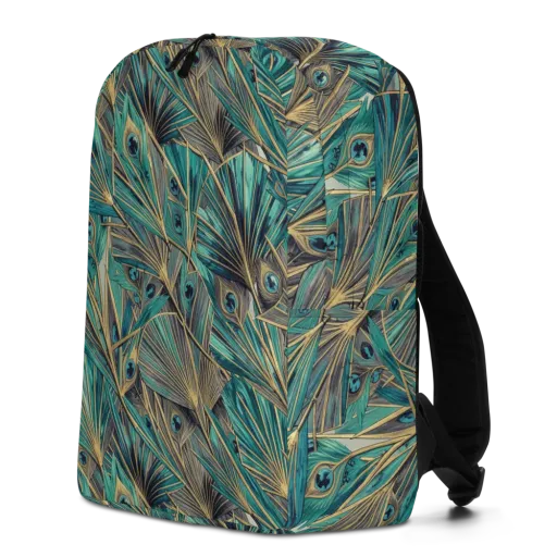 Peacock Tapestry on a Minimalist Backpack