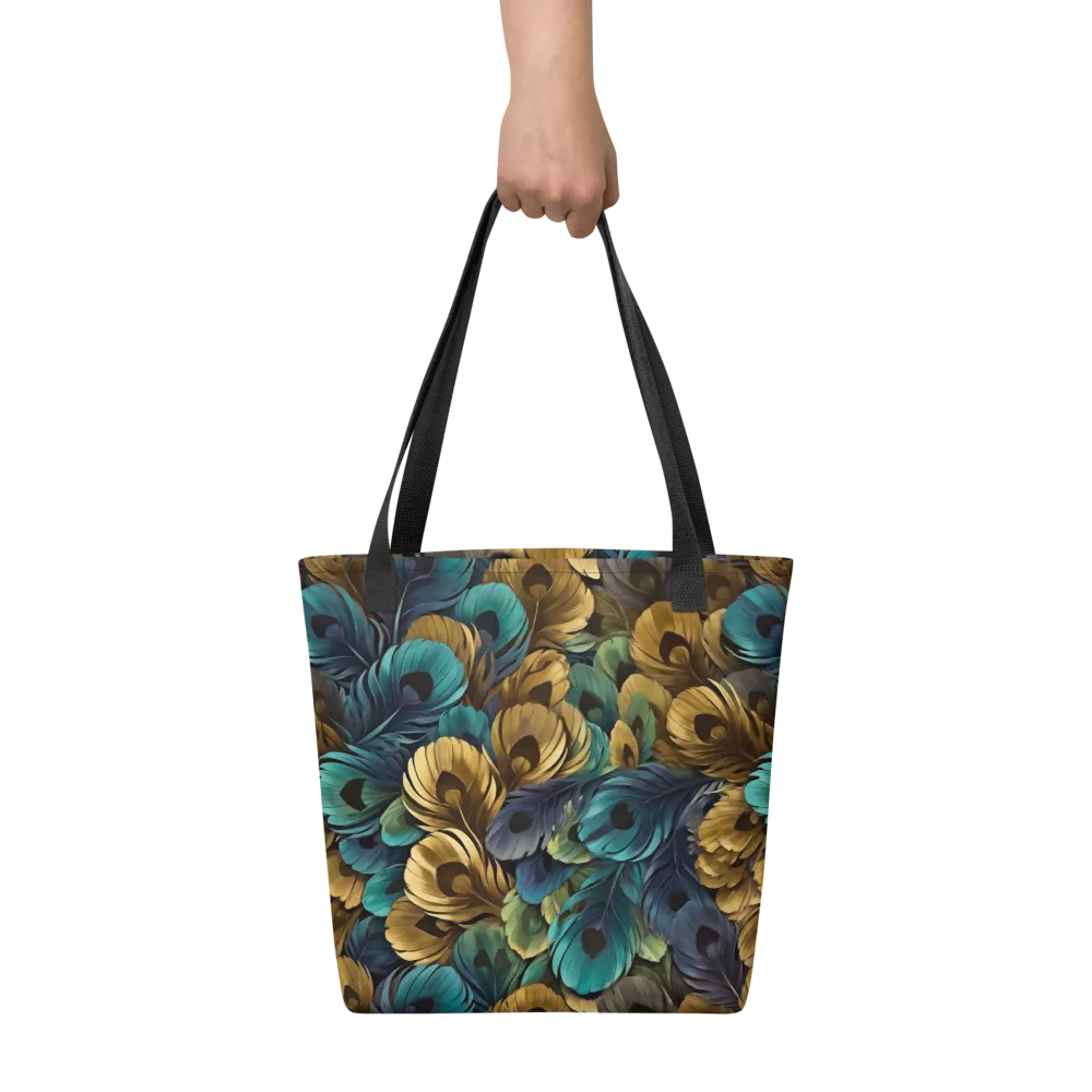 Peacock Afterglow on Tote Bag — Front