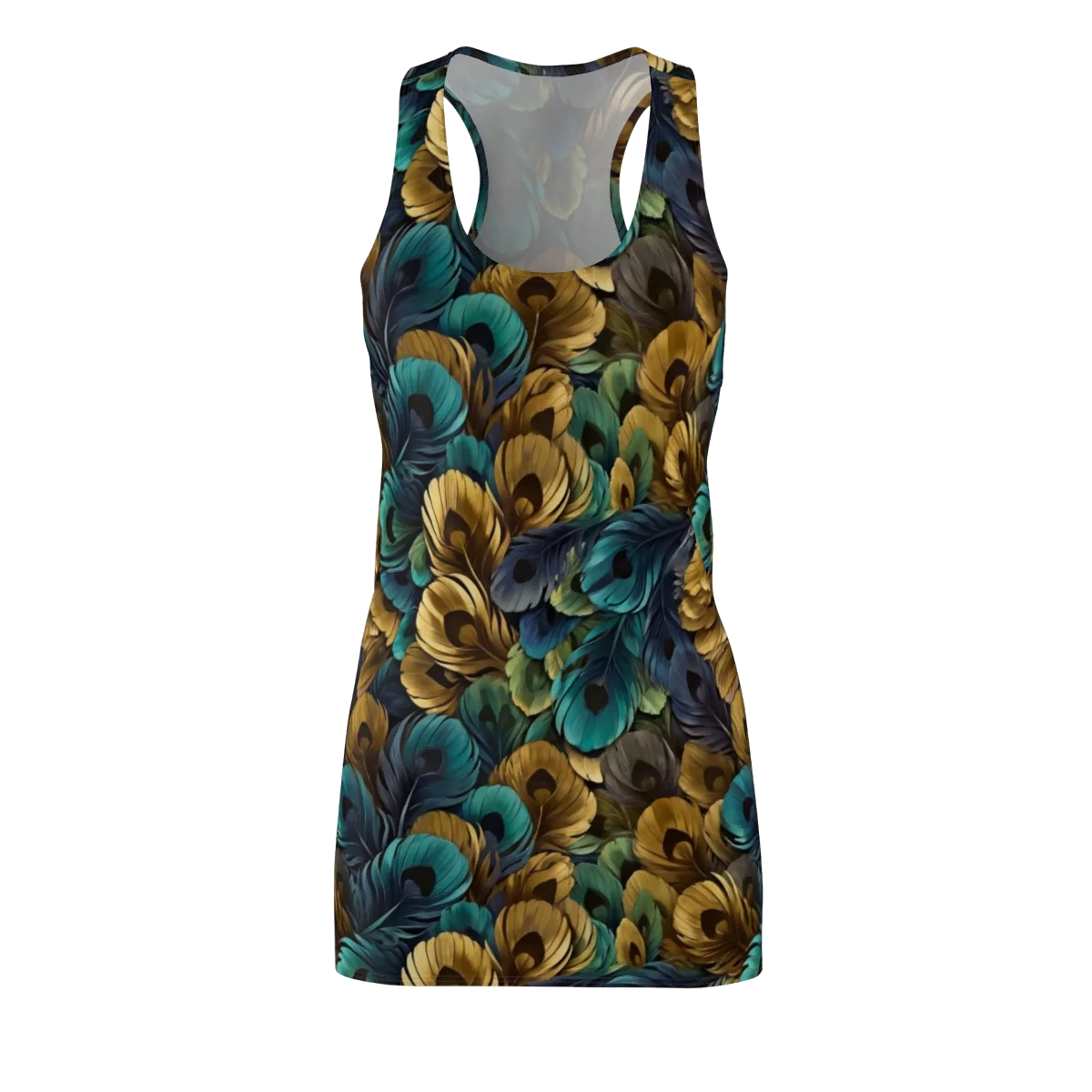 Peacock Afterglow on Racerback Dress — Front