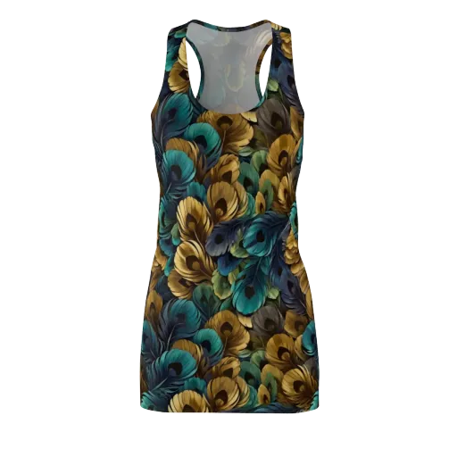 Peacock Afterglow on a Racerback Dress