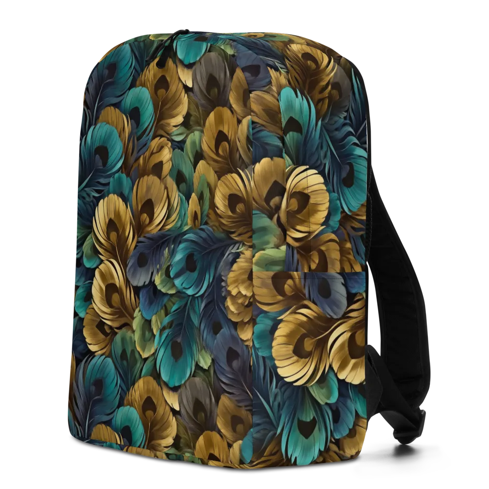 Peacock Afterglow on Minimalist Backpack — Left