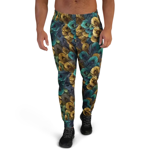 Peacock Afterglow on a Men's Joggers