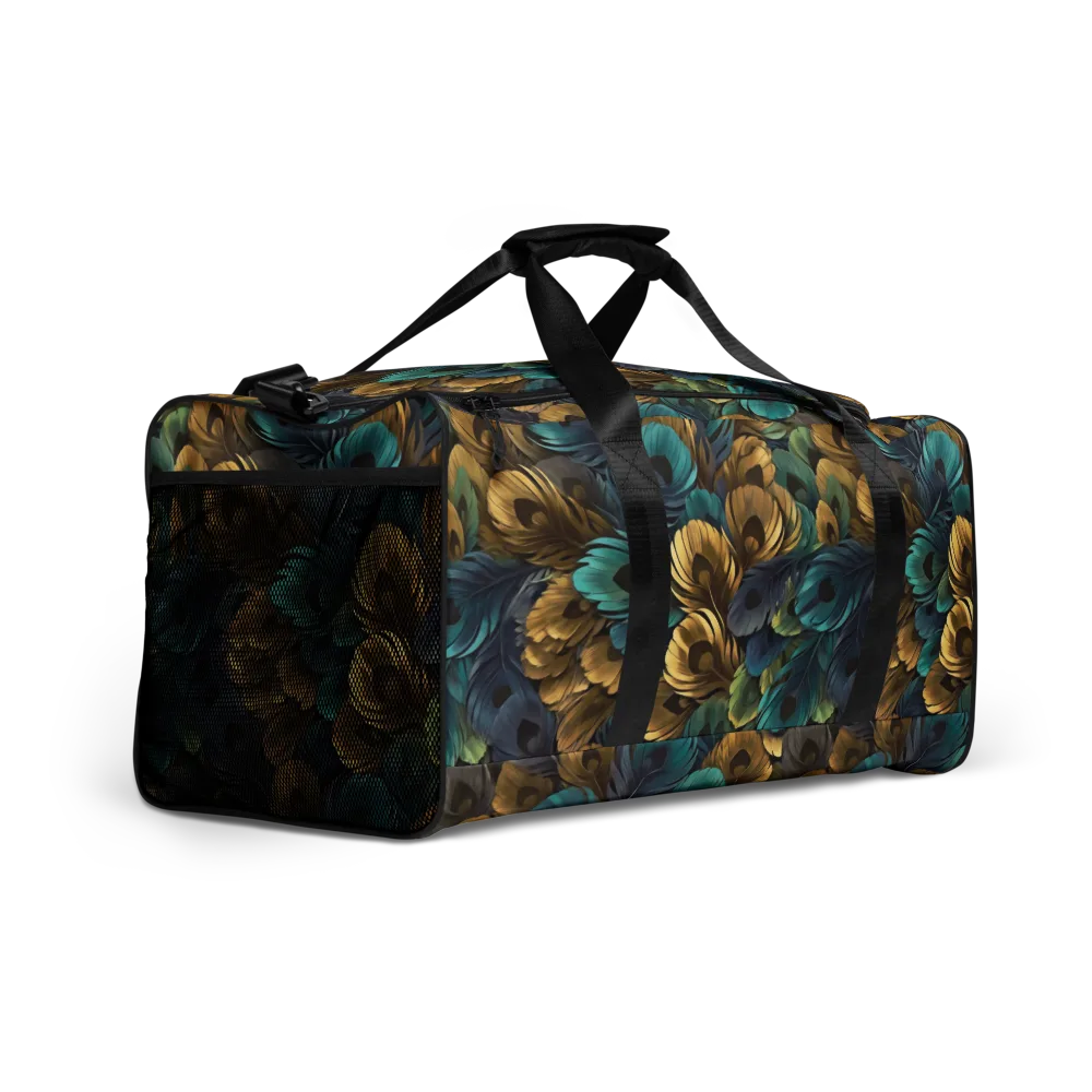 Peacock Afterglow on Duffle Bag — Right Front