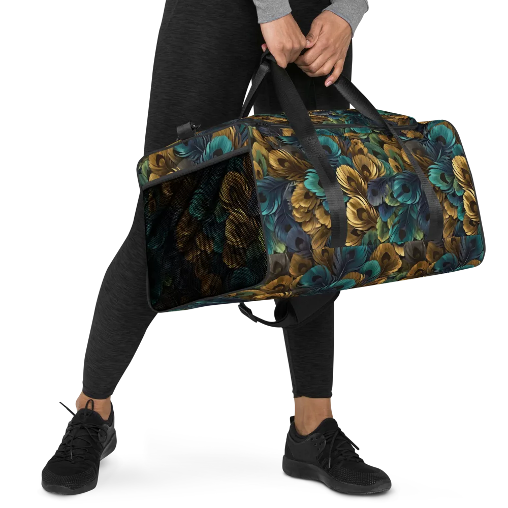 Peacock Afterglow on Duffle Bag — Right Front