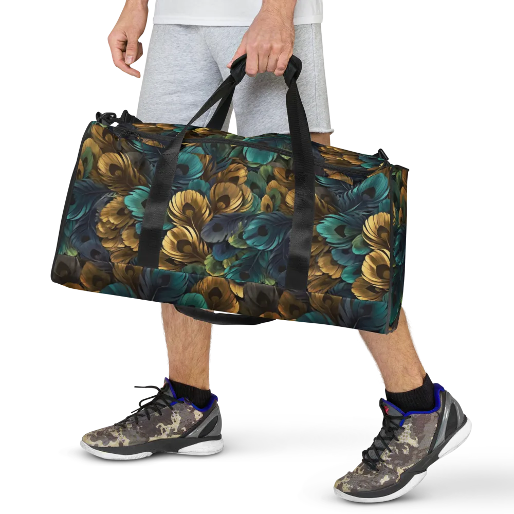 Peacock Afterglow on Duffle Bag — Front