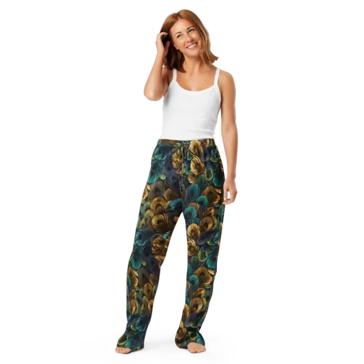 Peacock Afterglow on a Women's Pajama Pants