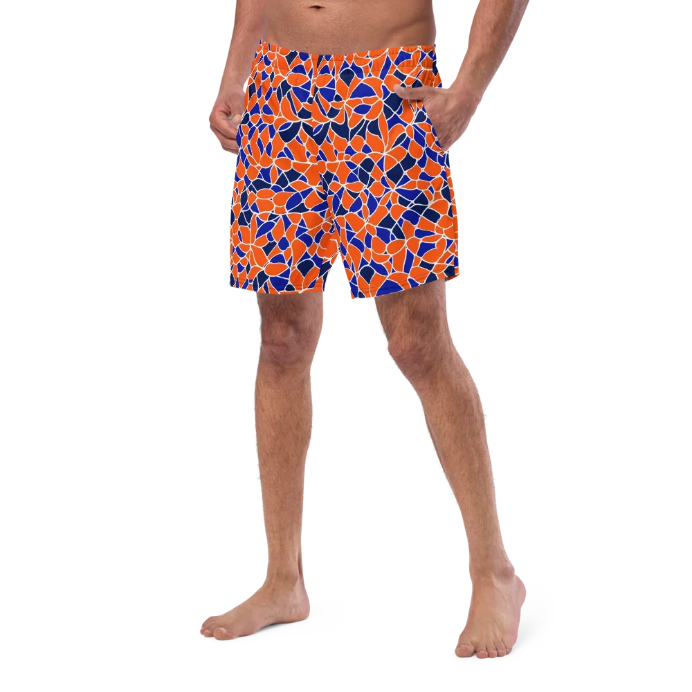 Navy Bloom Circuit on Swim Trunks — Left Front