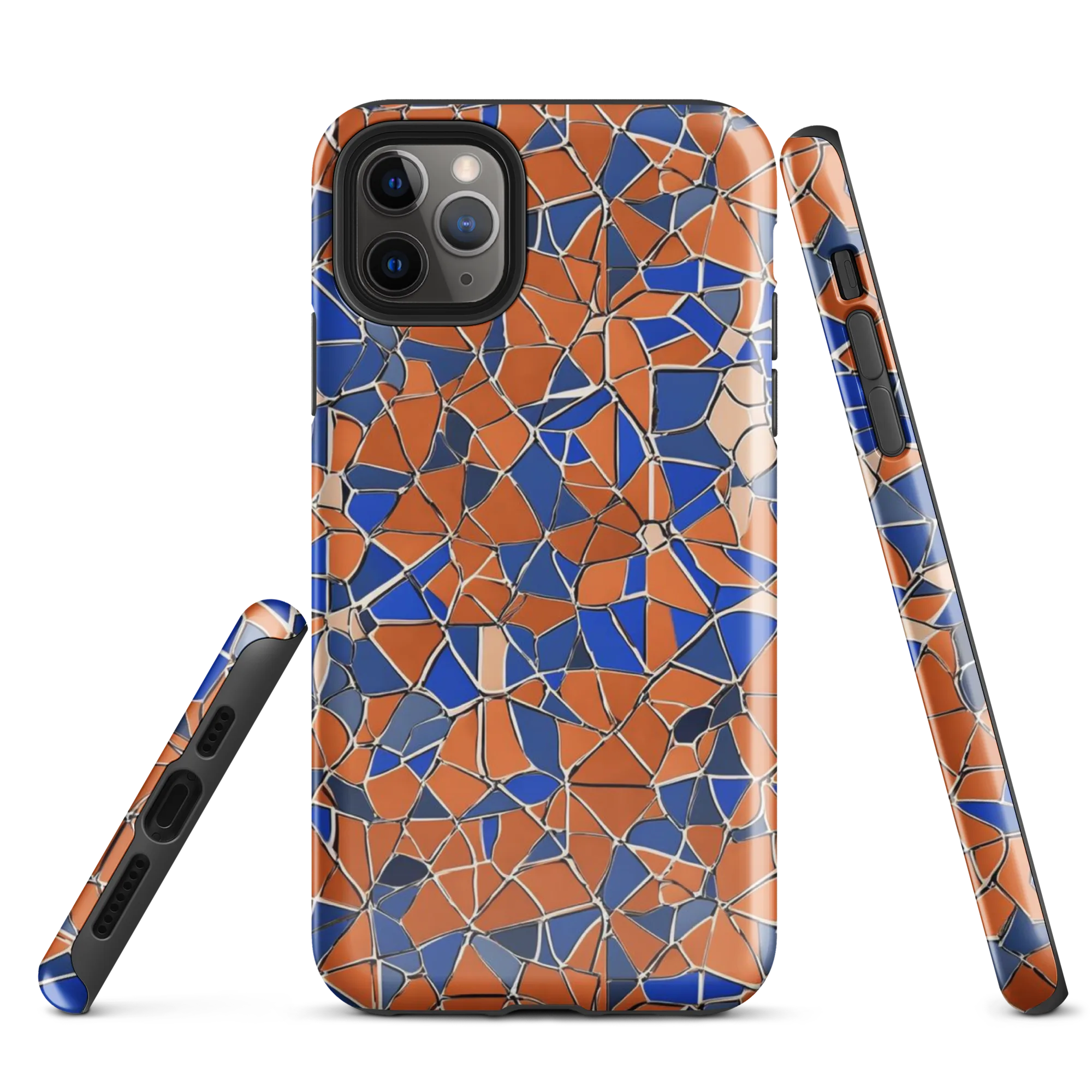 Cobalt Fissure on Tough Case for iPhone® — Front