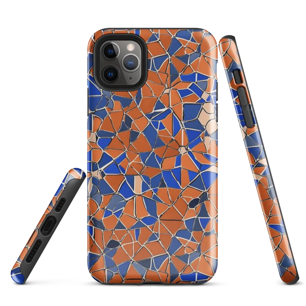 Cobalt Fissure on Tough Case for iPhone® — Front