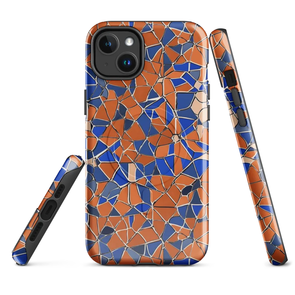 Cobalt Fissure on MagSafe Tough Case for iPhone® — Front