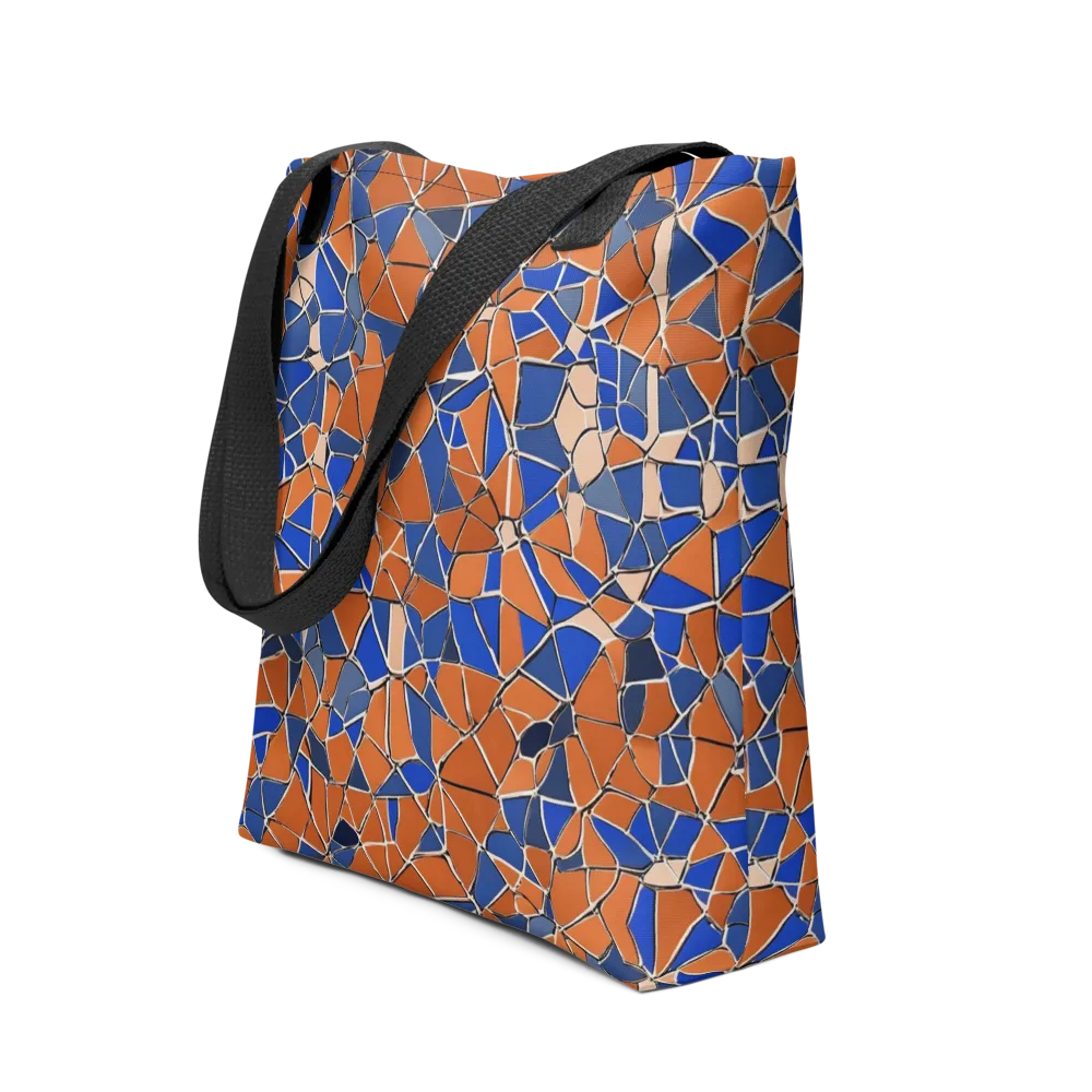 Cobalt Fissure on Tote Bag — Front