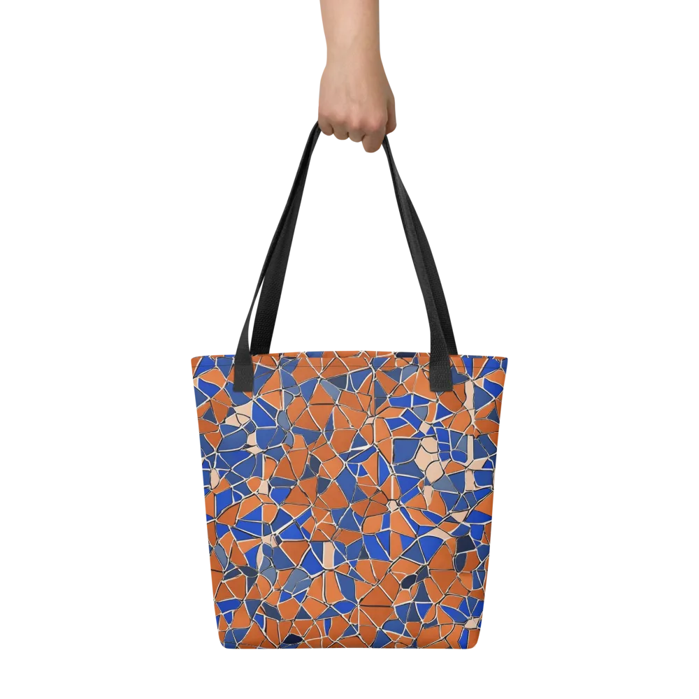 Cobalt Fissure on Tote Bag — Front